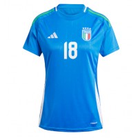 Taliansko Nicolo Barella #18 Domáci Ženy futbalový dres ME 2024 Krátky Rukáv